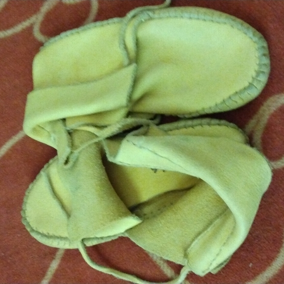 Kids leather moccasins small - Picture 4 of 8